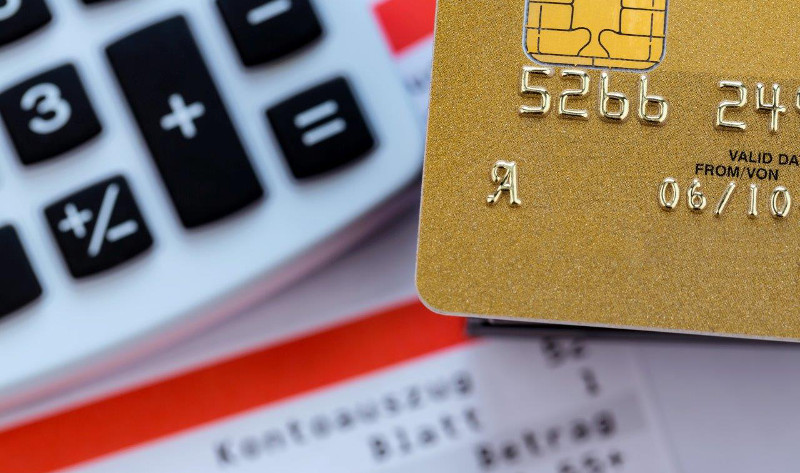 Credit card image fees and charges on an arf