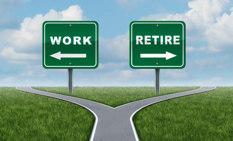 Work retire road image arf income